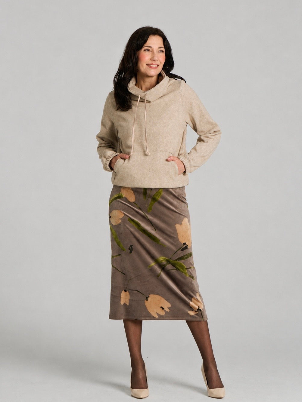 Jupe Winslet / Taupe