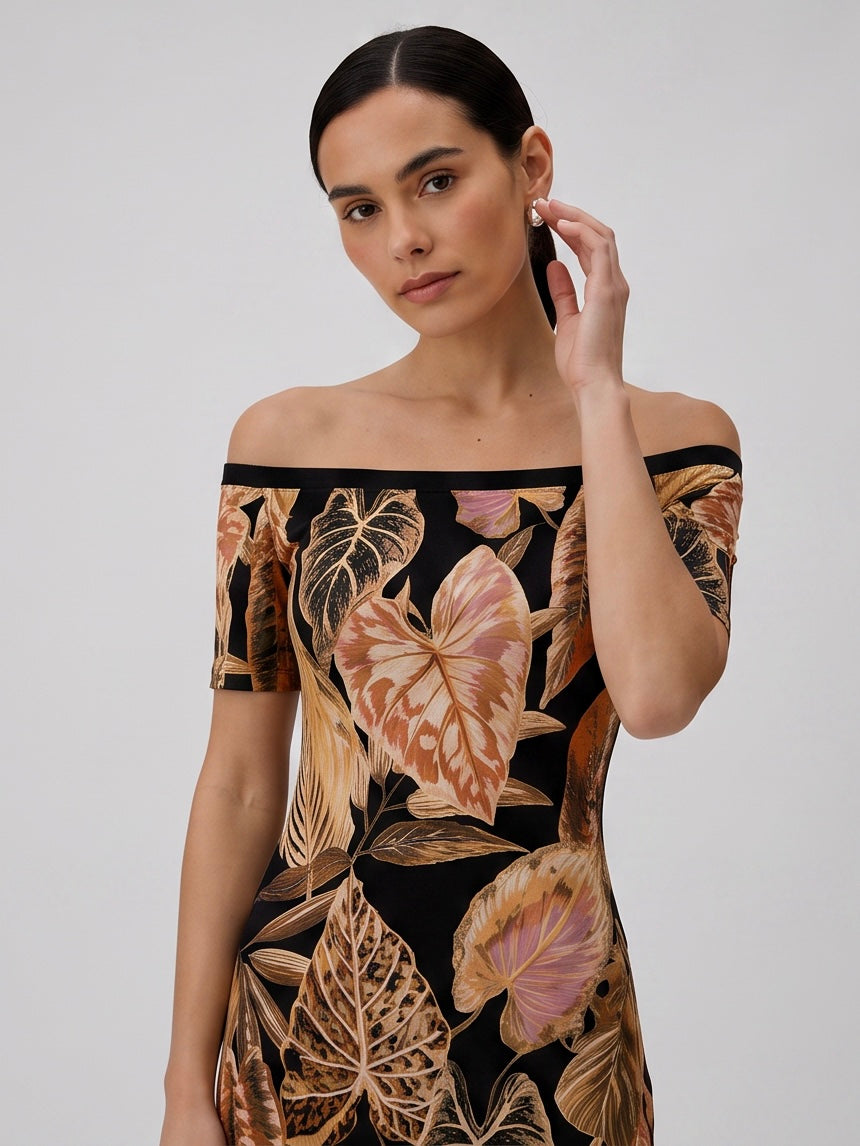 Maxine Dress / Leaves