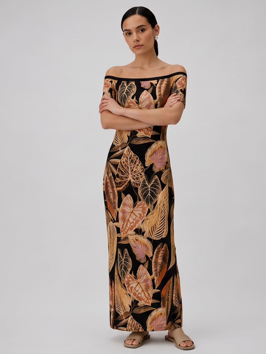 Maxine Dress / Leaves