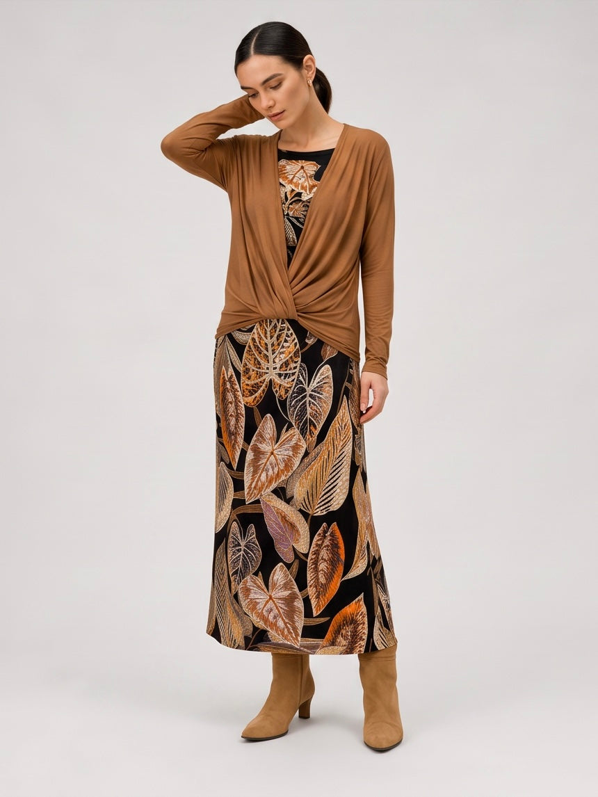 Maxine Dress / Leaves