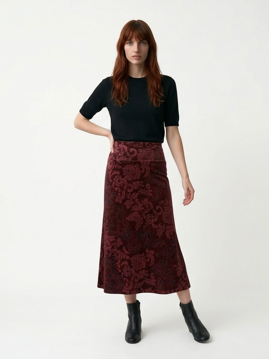 Winslet Skirt / Burgundy ***PRE-ORDER***