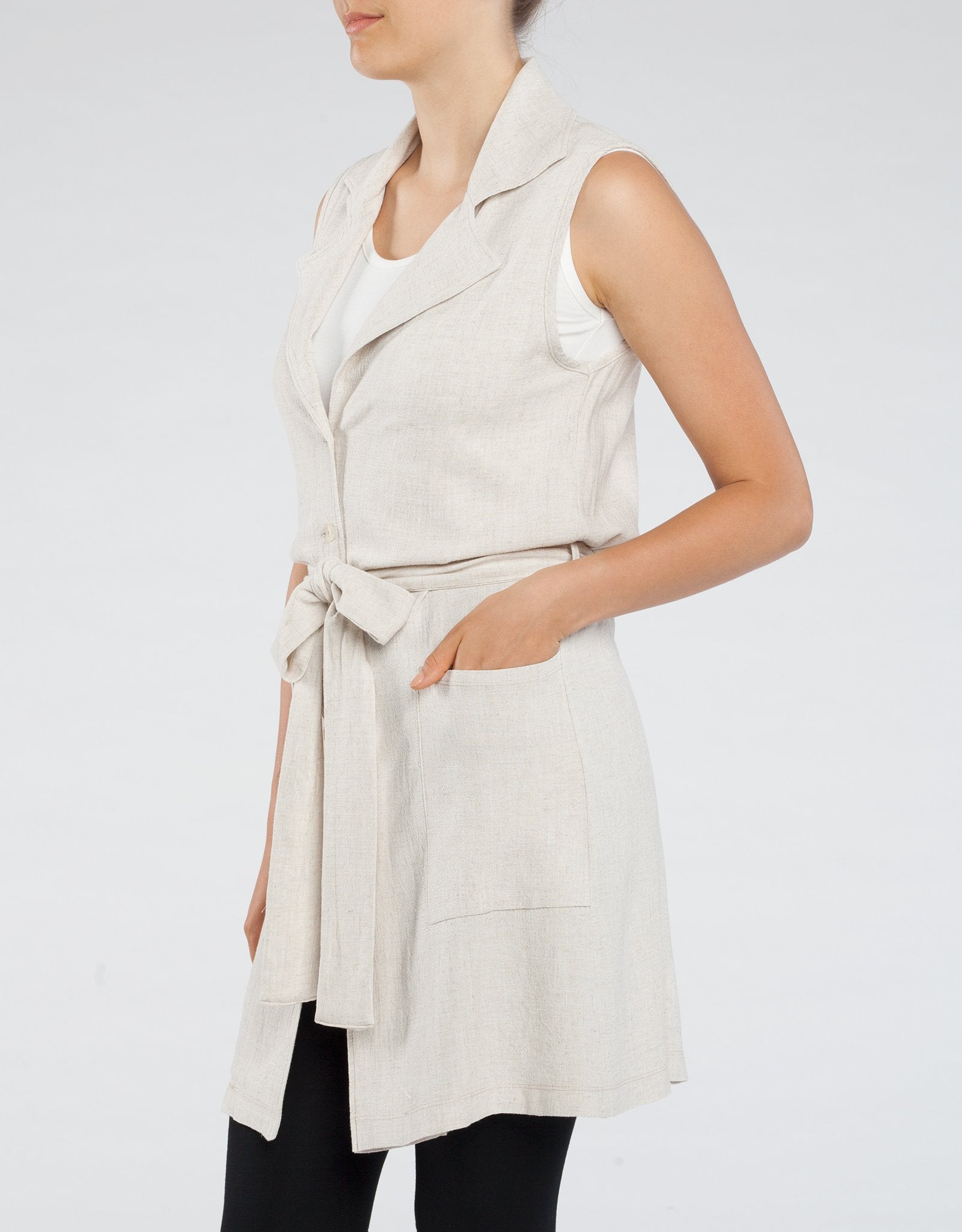 Veste Astrid Beige Kollontai fait à Montréal